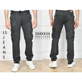 Фотография Джинсы мужские 504X black р.28-36 "God Baron" недорого оптом от прямого поставщика