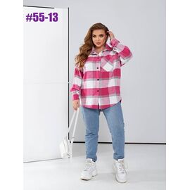 Сорочка жіноча 55-13 pink р.46-56 "ZLATA" недорого оптом від прямого постачальника