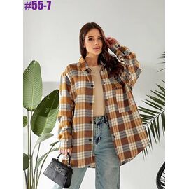 Сорочка жіноча 55-7 beige р.46-56 "ZLATA" недорого оптом від прямого постачальника