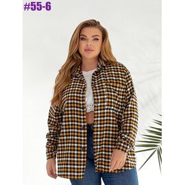 Сорочка жіноча 55-6 yellow р.46-56 "ZLATA" недорого оптом від прямого постачальника