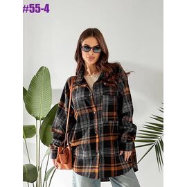 Сорочка жіноча 55-4 black р.46-56 "ZLATA" недорого оптом від прямого постачальника