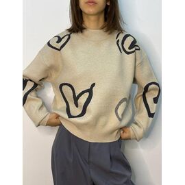 Светр жіночий 0902 beige р.42-46 "Kosta" недорого оптом від прямого постачальника