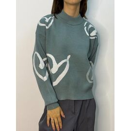 Светр жіночий 0902 green р.42-46 "Kosta" недорого оптом від прямого постачальника