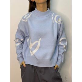 Светр жіночий 0902 l.blue р.42-46 "Kosta" недорого оптом від прямого постачальника