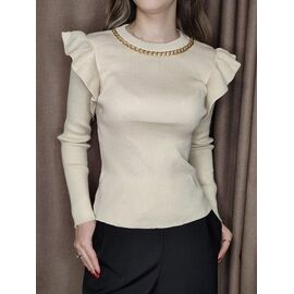 Светр жіночий 1431 beige р.42-46 "Kosta" недорого оптом від прямого постачальника