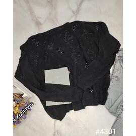 Светр жіночий 4301 black р.42-46 "Kosta" недорого оптом від прямого постачальника