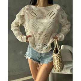 Светр жіночий 4301 l.beige р.42-46 "Kosta" недорого оптом від прямого постачальника