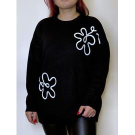 Светр жіночий 5023 black р.44-48 "Kosta" недорого оптом від прямого постачальника