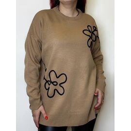 Светр жіночий 5023 brown р.44-48 "Kosta" недорого оптом від прямого постачальника