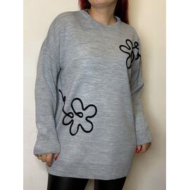 Светр жіночий 5023 grey р.44-48 "Kosta" недорого оптом від прямого постачальника