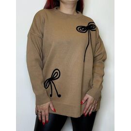 Светр жіночий 5024 brown р.44-48 "Kosta" недорого оптом від прямого постачальника