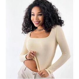 Светр жіночий 9024 beige р.42-46 "Kosta" недорого оптом від прямого постачальника