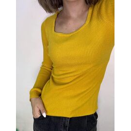 Светр жіночий 9024 yellow р.42-46 "Kosta" недорого оптом від прямого постачальника