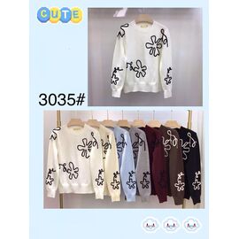 Фотография Свитер женский 3035 mix р.50-56 "FLORA" недорого оптом от прямого поставщика