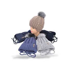 Фотография Шапка детская зимняя на мальчика WU001-1 на флісі mix р.50-54 "Angelica" недорого оптом от прямого поставщика