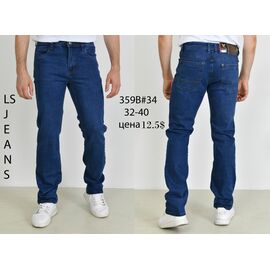 Фотография Джинсы мужские 359B blue р.32-40 "God Baron" недорого оптом от прямого поставщика