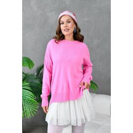 Фотография Свитер женский 10245 pink р.one size "Karon" недорого оптом от прямого поставщика