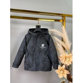Фотография Куртка детская демисезонная на мальчика 99009 black р.116-134 "Delfinka" недорого оптом от прямого поставщика