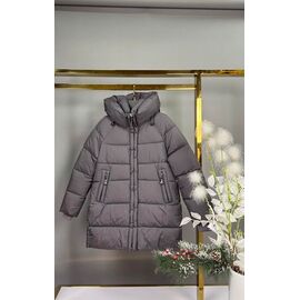 Фотография Курка детская зимняя на девочку YS89 grey р.140-164 "Delfinka" недорого оптом от прямого поставщика