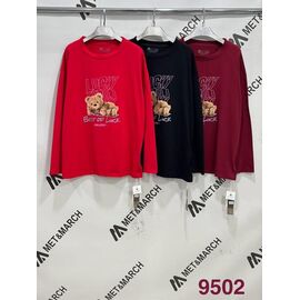 Фотография Свитер женский 9502 wine р.one size "Met&March" недорого оптом от прямого поставщика