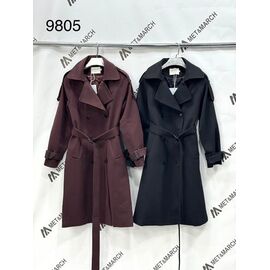 Пальто жіноче 9805 black р.M-XL "Met&March" недорого оптом від прямого постачальника