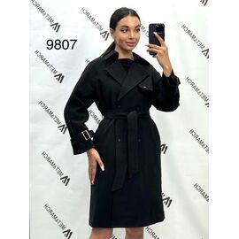 Пальто жіноче 9807 black р.M-XL "Met&March" недорого оптом від прямого постачальника
