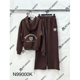 Костюм спортивний жіночий теплий 99000 brown р.S-L "Met&March" недорого оптом від прямого постачальника