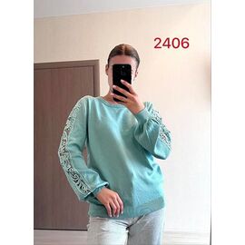 Фотография Свитер женский 2406-1 l.blue р.44-48 "FSN" недорого оптом от прямого поставщика