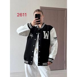 Фотография Куртка женская демисезонная 2611 black-white р.S-XL "FSN" недорого оптом от прямого поставщика