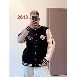 Фотография Куртка женская демисезонная 2613 black-beige р.S-XL "FSN" недорого оптом от прямого поставщика