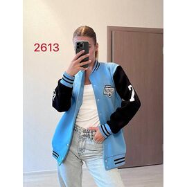 Куртка жіноча демісезонна 2613 l.blue р.S-XL "FSN" недорого оптом від прямого постачальника