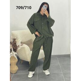 Костюм жіночий 709-710 khaki р.52-56 "FSN" недорого оптом від прямого постачальника