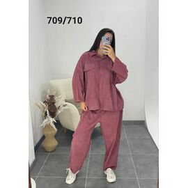 Костюм жіночий 709-710 powder р.52-56 "FSN" недорого оптом від прямого постачальника