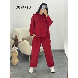 Костюм жіночий 709-710 red р.52-56 "FSN" недорого оптом від прямого постачальника