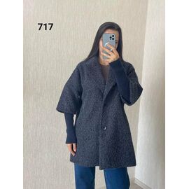 Пальто жіноче 717 blue р.46-52 "FSN" недорого оптом від прямого постачальника