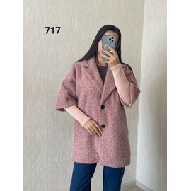 Пальто жіноче 717 powder р.46-52 "FSN" недорого оптом від прямого постачальника