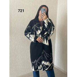 Пальто жіноче 721 black р.46-52 "FSN" недорого оптом від прямого постачальника