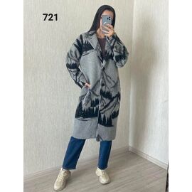 Пальто жіноче 721 grey р.46-52 "FSN" недорого оптом від прямого постачальника