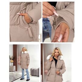 Куртка жіноча зимова 2366 beige р.M-2XL "Dorimodes" недорого оптом від прямого постачальника