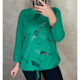 Светр жіночий 27081 green р.52-56 "PULSE" недорого оптом від прямого постачальника