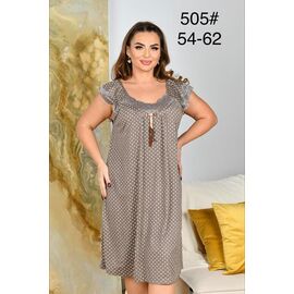 Нічня жіноча 505 khaki р.54-62 "HOME STYLE" недорого оптом від прямого постачальника