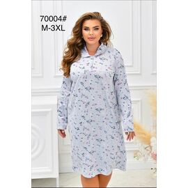 Фотография Ночнушка женская 70004 l.grey р.54-62 "HOME STYLE" недорого оптом от прямого поставщика