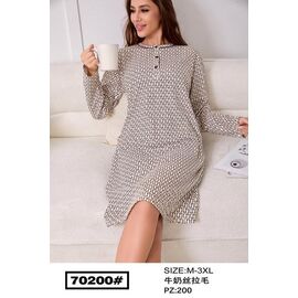 Нічня жіноча 70200 beige р.54-62 "HOME STYLE" недорого оптом від прямого постачальника