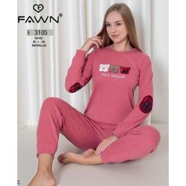Піжама жіноча 3105 d.pink р.46-50 "HOME STYLE" недорого оптом від прямого постачальника