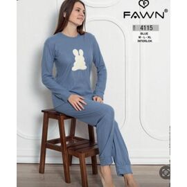 Піжама жіноча 4115 l.blue р.46-50 "HOME STYLE" недорого оптом від прямого постачальника