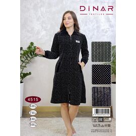 Халат жіночий 4515 navy р.58-64 "HOME STYLE" недорого оптом від прямого постачальника