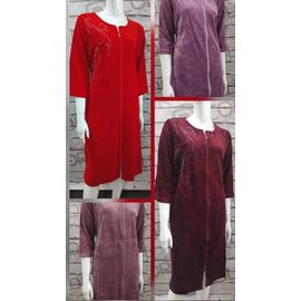 Фотография Халат женский RL630 brown р.52-58 "HOME STYLE" недорого оптом от прямого поставщика