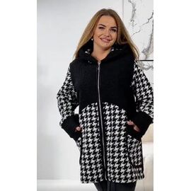 Кардиган жіночий RL641 black-white р.58-64 "HOME STYLE" недорого оптом від прямого постачальника