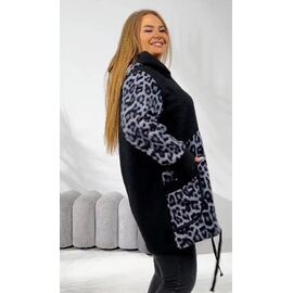 Кардиган жіночий RL644 black-grey р.58-64 "HOME STYLE" недорого оптом від прямого постачальника