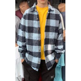 Фотография Рубашка подростковая 56602 l.blue р.13-16 "TURHAN" недорого оптом от прямого поставщика